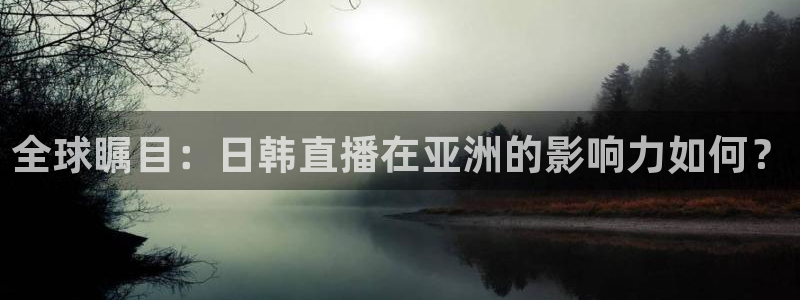 河豚nba篮球直播在线观看：全球瞩目：日韩直播在亚洲的影响力如何？